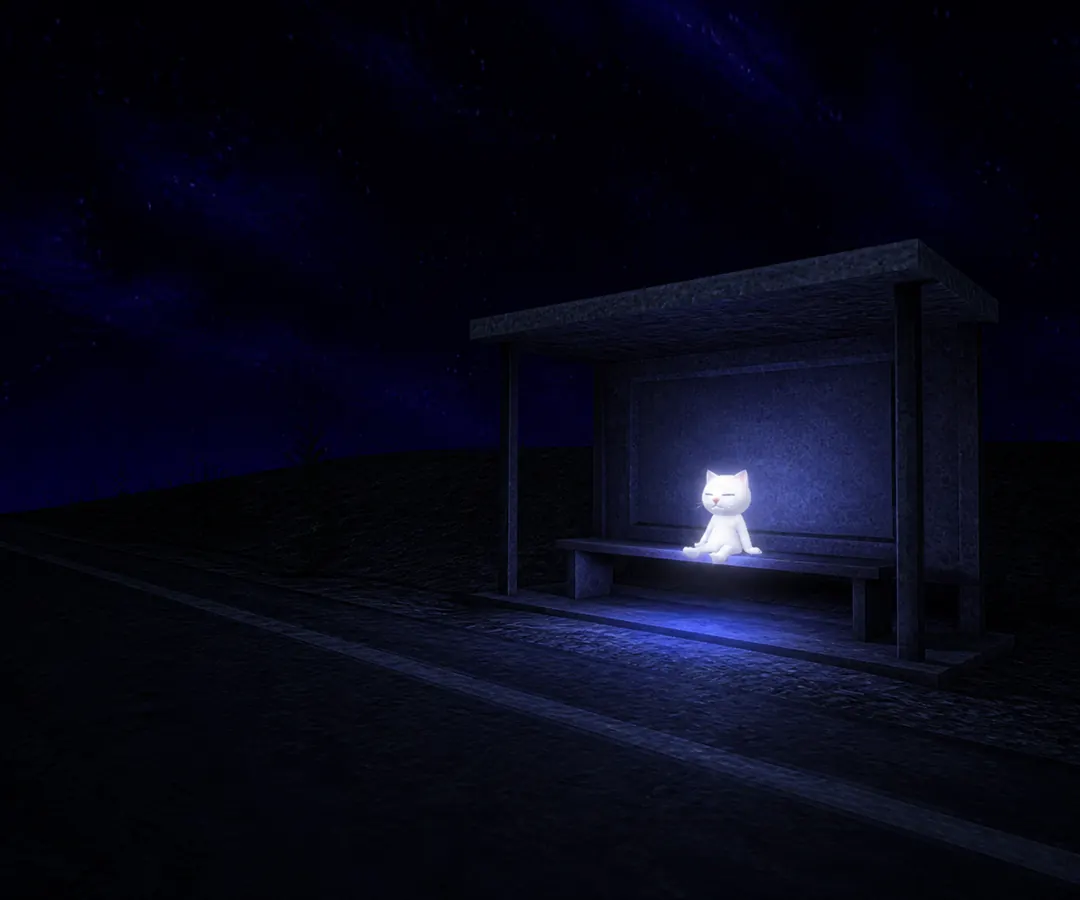 an empty bus shelter