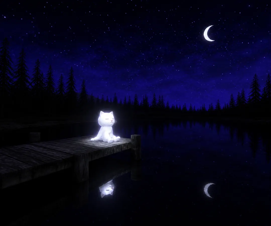 a still black lake